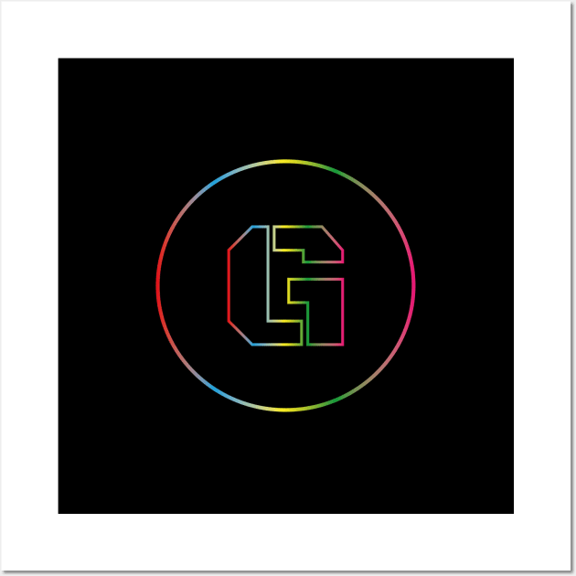 letter G colorful design Wall Art by HB WOLF Arts